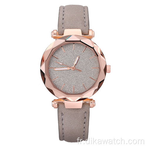 Vente en gros usine vente directe ciel étoilé montre pour femmes Quartz conception spéciale petites montres robe de charme dames montre-bracelet chaude